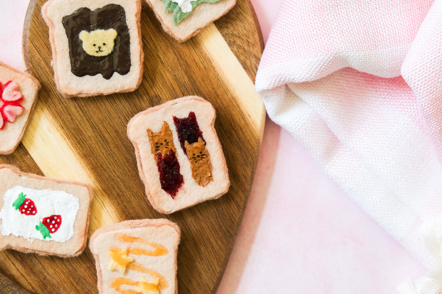 Mystery Toast Felt Pin