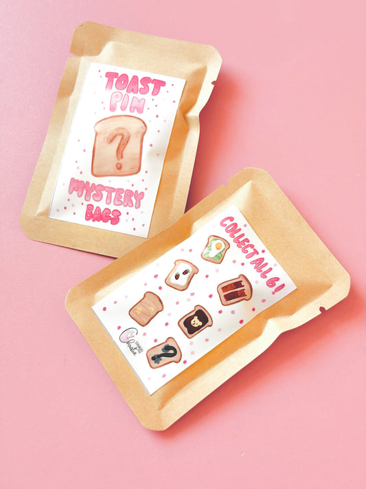 Mystery Toast Felt Pin
