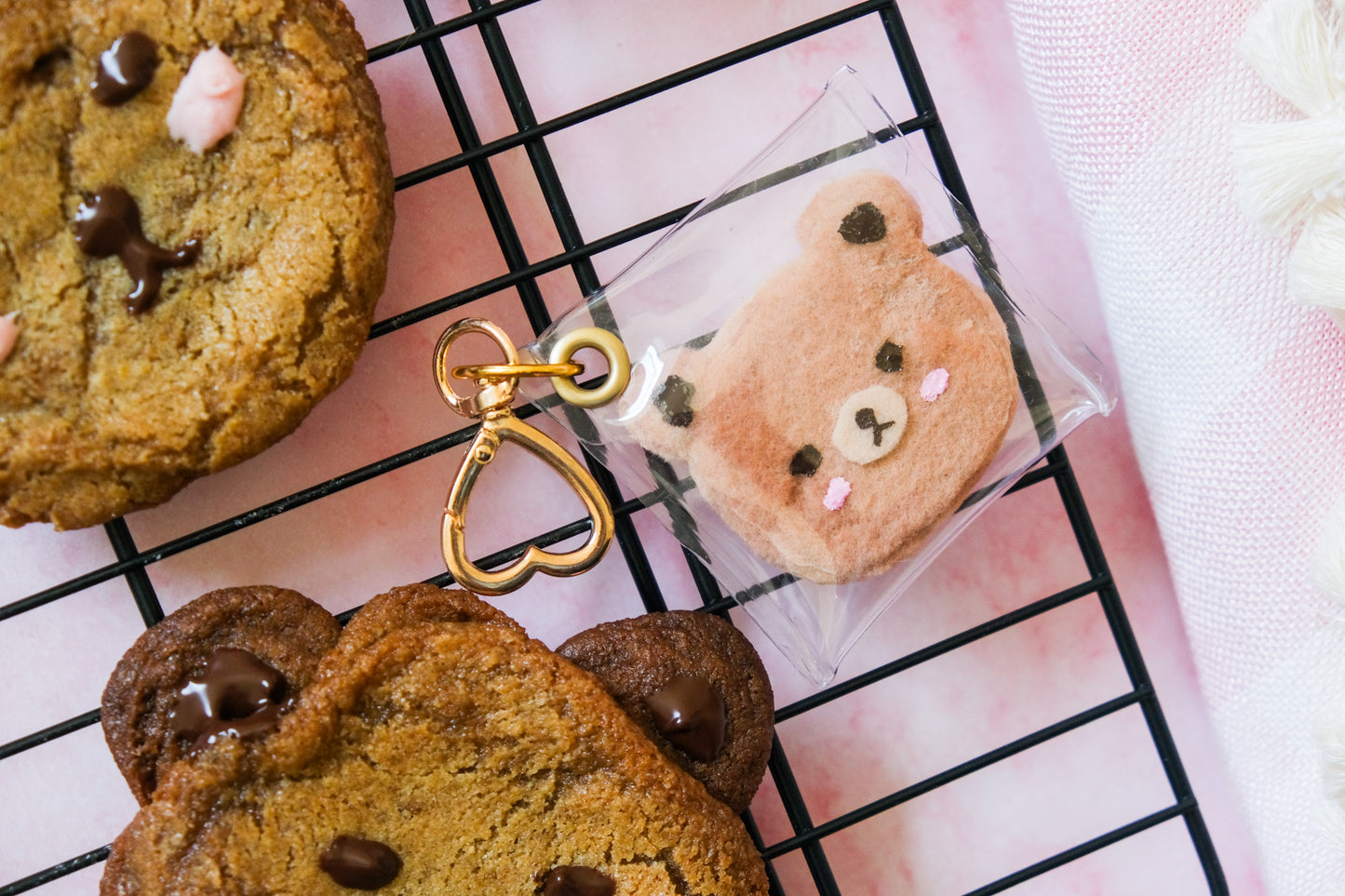Cookie Bear Bag Charm