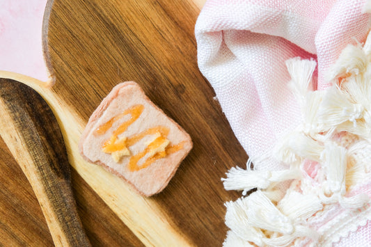 Honey and Banana Toast Felt Pin