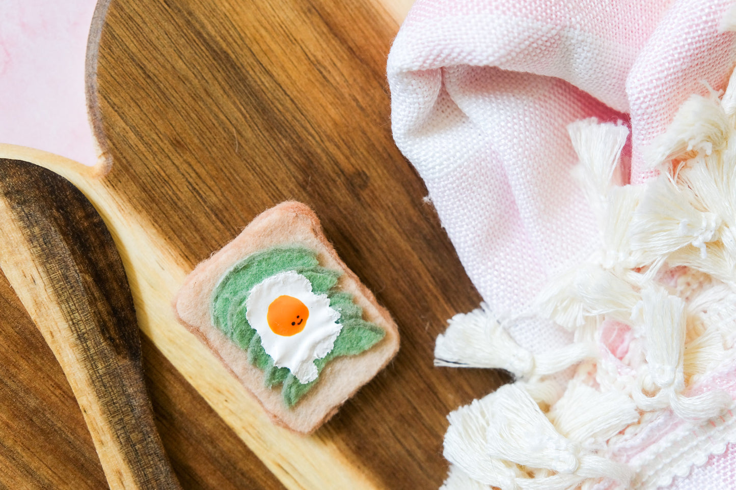 Mystery Toast Felt Pin