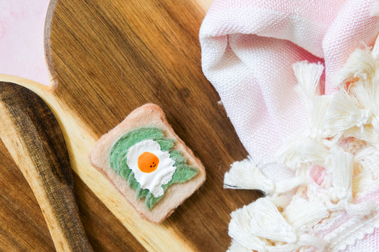 Avocado Toast Felt Pin
