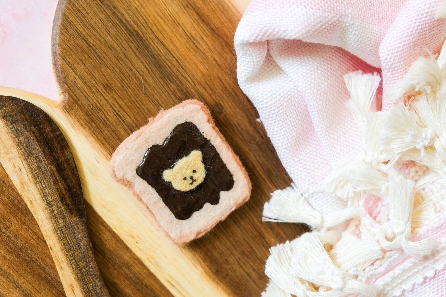 Mystery Toast Felt Pin
