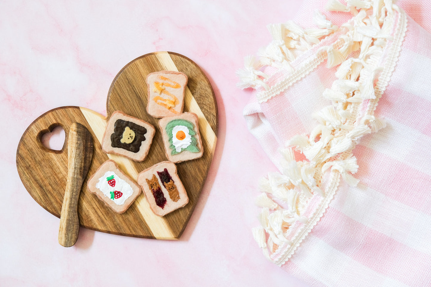 Honey and Banana Toast Felt Pin