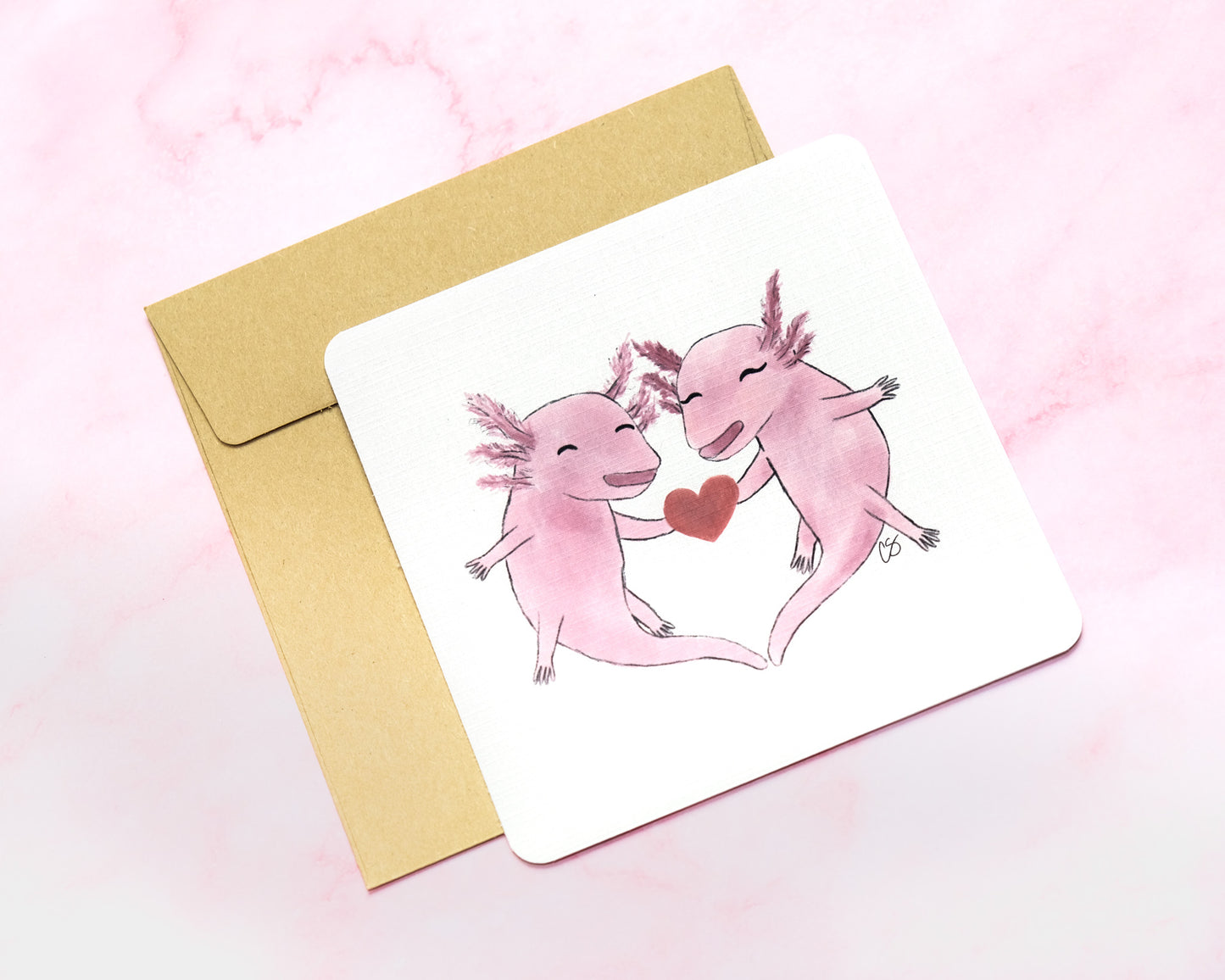 I Love You an Axolotl Card