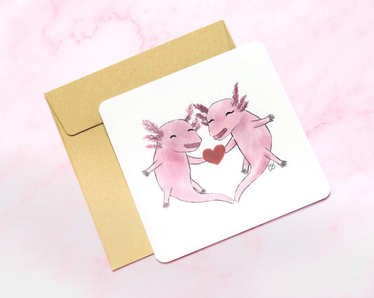 I Love You an Axolotl Card